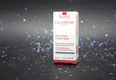 Clarins Cryo-Flash 10 Minute Icy-Cold Cream-Mask 8mL NEW DELUXE SAMPLE IN BOX