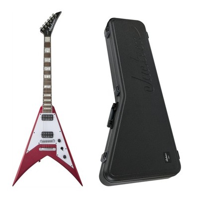 Jackson X Series Signature Scott Ian King V KVXT Guitar (Red) with Case