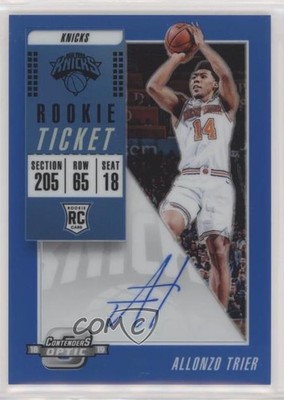 2018-19 Contenders Optic Ticket Blue Prizm /99 Allonzo Trier Rookie Auto RC 2ct