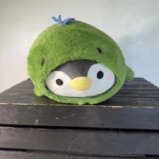 Takashoji 14 Inch Green Kigurumi Penguin in Stegosaurus Round1 Plushie NEW!