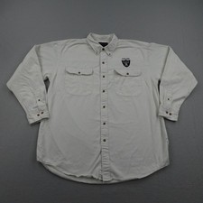 Vintage Oakland Raiders Shirt Mens Large Whit...