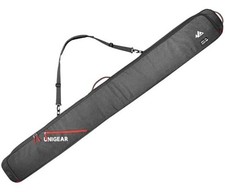 Ski Bag for Air Travel, 360 Fully Padded Protection, Water-Resistant and Gray