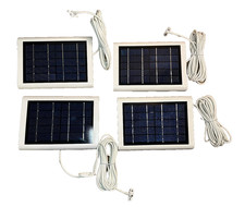 4X Ring Solar Panel for Ring Spotlight Cam Battery/Stick Up Cam Battery - White