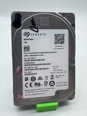 Seagate 2.5'' 4TB Hard Drive - SEE PICS FOR HEALTH & HOURS