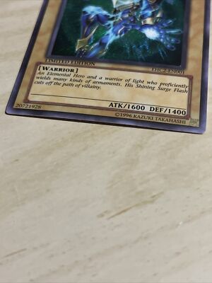 Yu-Gi-Oh TCG Secret Rare Elemental Hero Sparkman EHC2-EN001