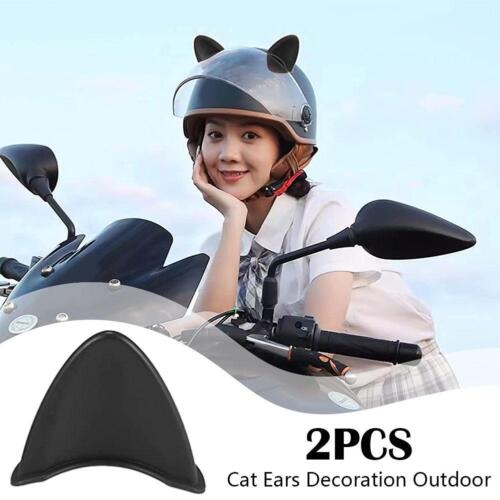 2pcs motorcycle helmet Cat's ears Accessories universal N3A0 - Picture 1 of 9