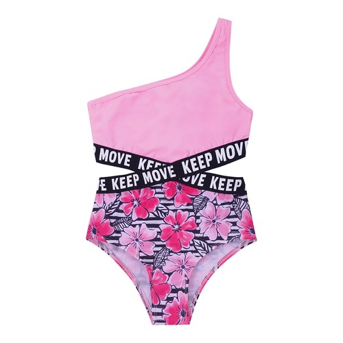 Girls One-Piece Leotard Bodysuit Park Swimsuit Water Diving Printing Surfing - Picture 84 of 99