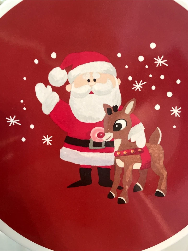 Plato de vacaciones Pottery Barn Rudolph Reno Santa Navidad ¡Fiesta de regalo Disney! Foto 3 de 4