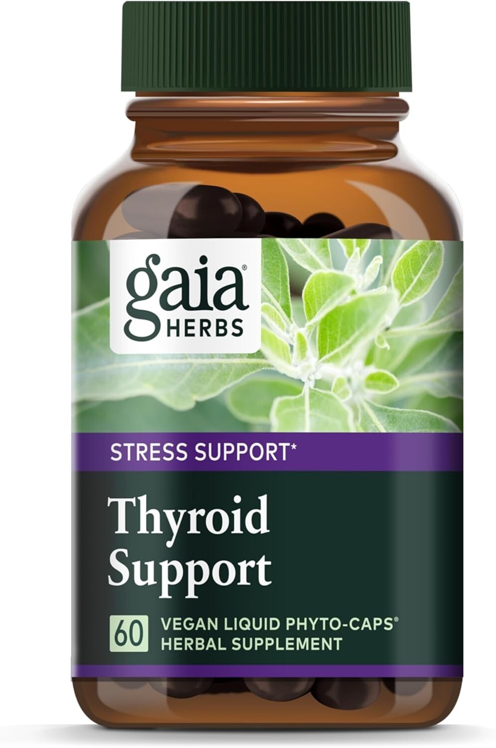 Gaia Herbs Thyroid Support Healthy Metabolic Balance 60 Vegan 06/2026