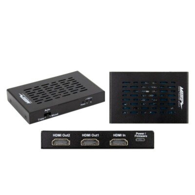 HDMI 2.0 Splitter with 1 Input and 2 Outputs 4K UHD @60Hz HDR 18Gbps
