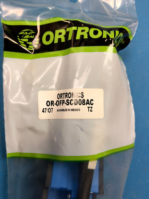 ORTRONICS INC. OR-OFP-SCD08AC 4/SC/DX/BLUE/CER/SM, 1U, BLACK SINGLE MODE (25)