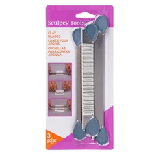 Sculpey Tools Clay Blades, 3 blades included - flexible, wavy and rigid blade