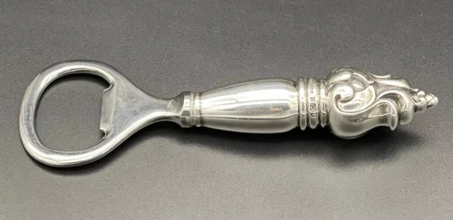 Sterling Silver Royal Danish Bottle Opener International Barware No Monogram NX6