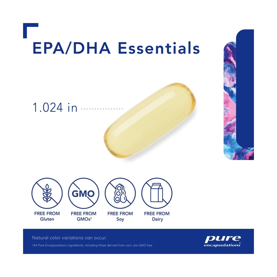 Pure Encapsulations EPA/DHA Essentials | Suplemento concentrado de aceite de pescado para S... Foto 3 de 4