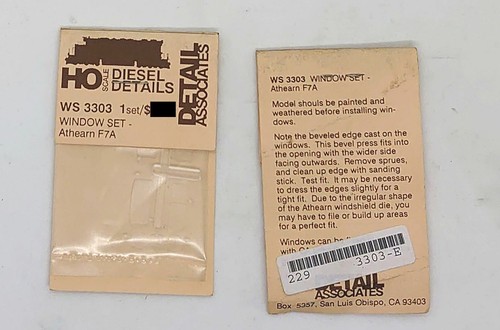 DETAIL ASSOCIATES American HO Scale Detailing Parts - Multi Listing - Picture 185 of 203