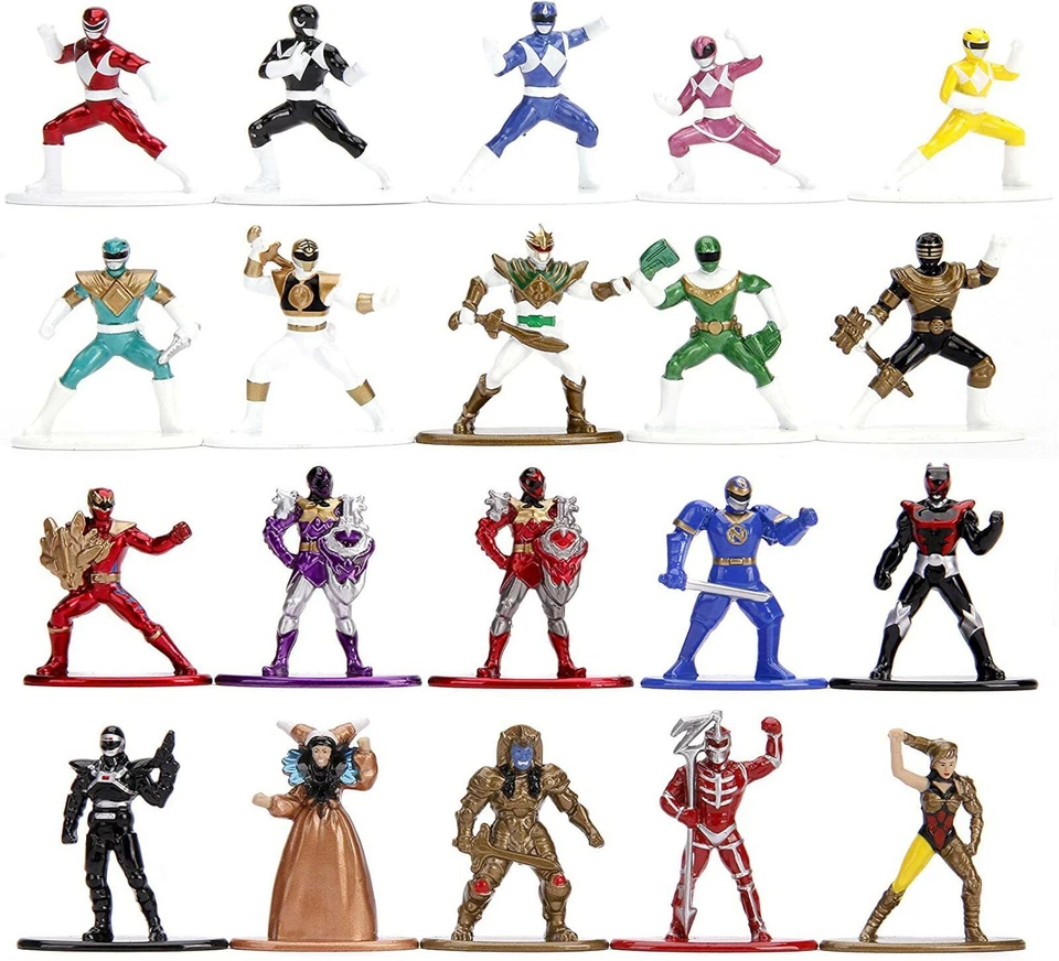 NUEVO Jada Toys 30771 Power Rangers Paquete de 20 Nano MetalFigs Mini-Figura Onda 1 Foto 2 de 2