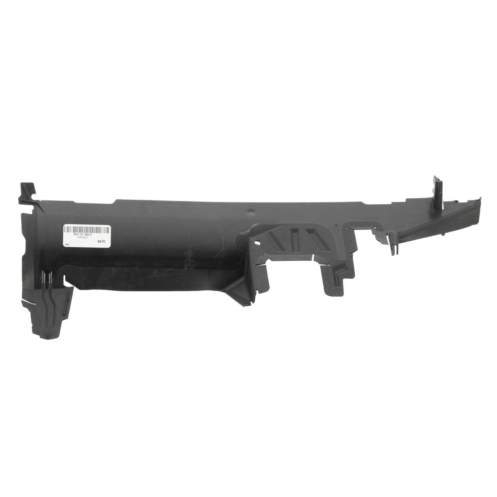 Conducto de deflector de aire lado izquierdo para Volkswagen GTI 2015-2017 (N/P 5G0-121-283-G)