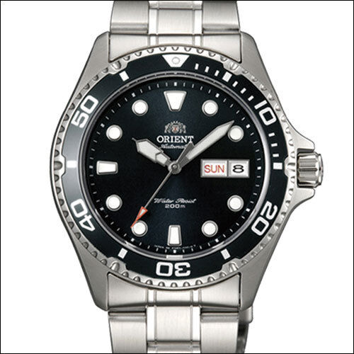 Orient Black RAY II Automatic, Hand Wind, Hacks, Dive Watch #AA02004B, FAA02004B - Picture 1 of 7