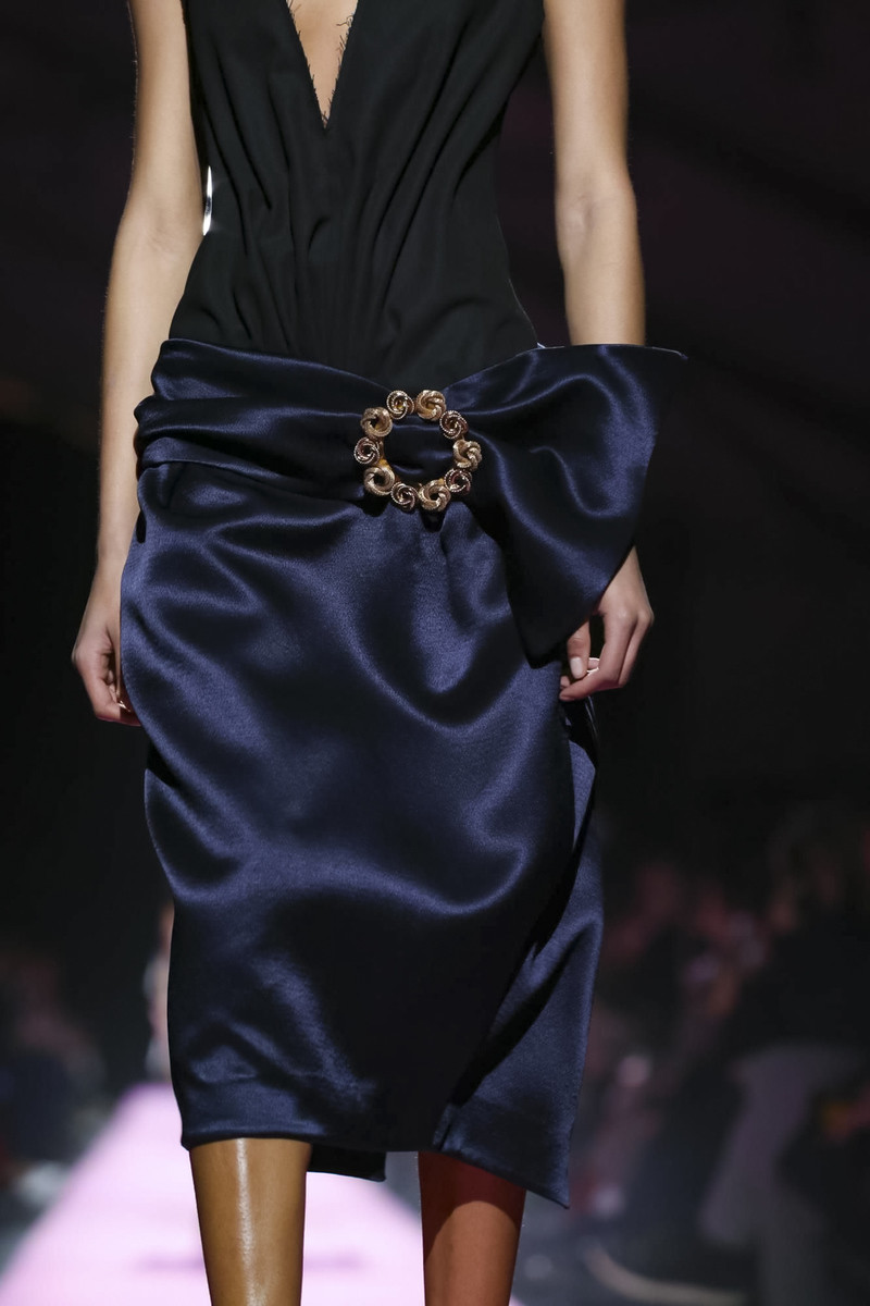 jaquemnouse balck dress with gold broche Dresses Black – MAYFEYR main image 0