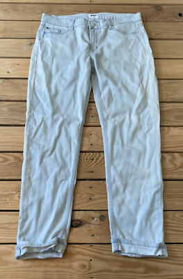 hudson women s tally crop skinny jeans Size 32 Light Blue K3