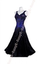 Handmade Dance Dress/Standard Ballroom Competition smooth Waltz Tango Costume