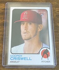 Cooper Criswell 2022 Topps Heritage High Number Rookie RC #594 Angels