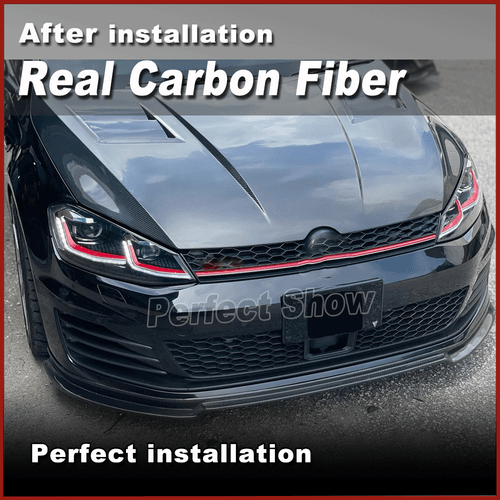 Adatto per VW Golf 7 MK7 GTI R 2014-17 carbonio cofano motore engine cofano - Foto 3 di 15