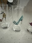 Set of 4 Highball Glasses 8oz Stiletto High Heels Clear Tumblers — photo 5