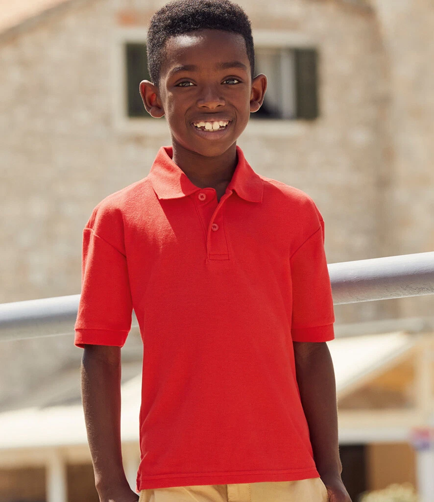 Boys red sales polo shirt