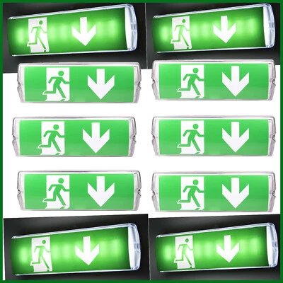 LEADGOODS 10X LED Notlicht Notleuchte Fluchtwegleuchte Notbeleuchtung Notausgang Exit