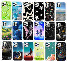 Custodia Cover Per iPhone  13 14 15  Pro Max in Silicone TPU Fantasia disegno