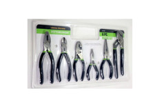 New 6 PC MECHANIC PLIER SET HEAVY DUTY Lineman,Diagonal,Groove Joint,Neddle Nose