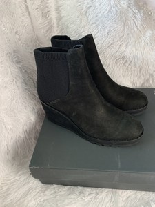 platform slip on boots