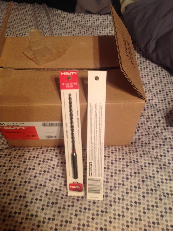 HILTI TE-CX 3/16 x 6" SDS Plus Masonry Drill Bit #205299 or 206663 or 434995