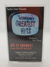 Vintage 1985 TELEVISION'S GREATEST HITS cassette tape 65 TV Themes 1950's 60's