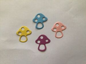 10 X Small Fairy Mushroom Die Cut Embellishment Scrapbooking Card Making 