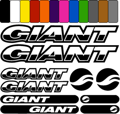 GIANT ver7 aufkleber sticker fahrrad bicycle