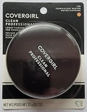 CoverGirl Clean Professional Loose Powder 115 Translucent Medium 0.7oz New