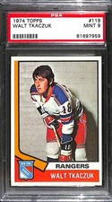 1974 TOPPS #119 WALT TKACZUK PSA 9 Mint 81697959 