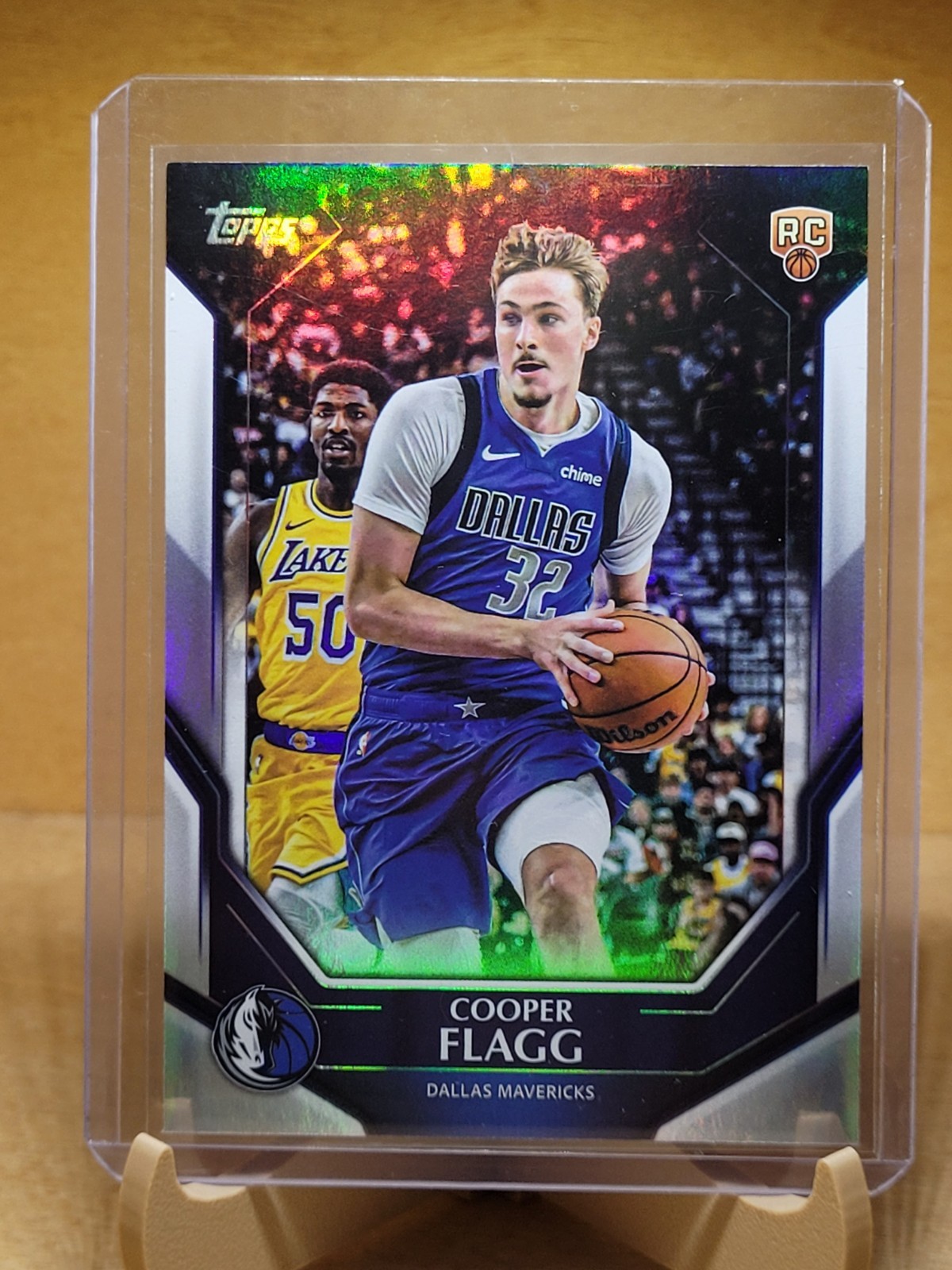 2025-26 Topps Collectors Kit #NBA-6 Cooper Flagg Rookie Refractor Mavericks SP
