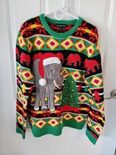 Blizzard Bay Christmas Sweater Ugly Contest Size Med Mens