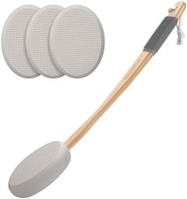 Lotion Applicator for Back, Feet, 4 Replaceable Pads with Long Handle, Back Suns