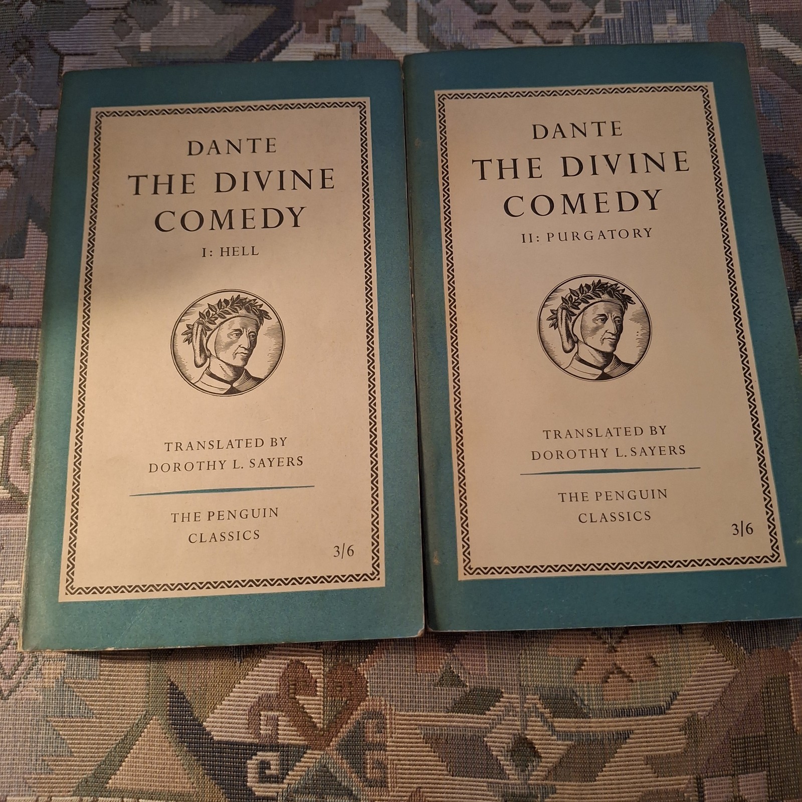 Dante The Divine Comedy I Hell 1950 DJ and II Purgatory 1955 Penguin Classics