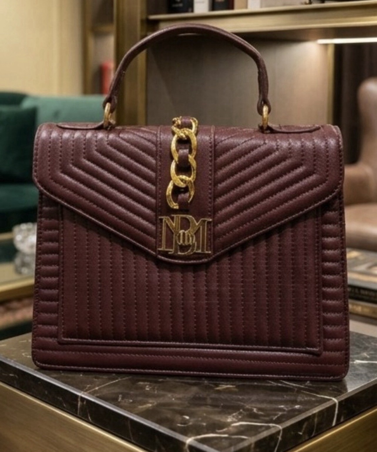 Badgley Mischka Plum Crossbody Structured and elegant. Cross Strap included