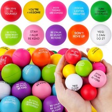 Stress Balls for Adults, 100PCS Foam Stress Relief Toys for Kids  Adults, Bu...