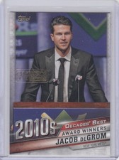 2020 Jacob deGrom Topps Decades Best CELEBRATION GOLD SP /100 - JD Mets