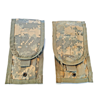 2 US Army Molle II Mag Double Pouch ACU UCP Digital Military Ammo Magazine