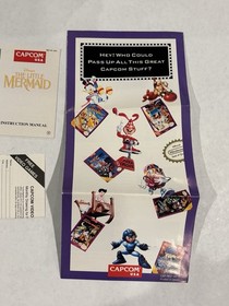 Disney's The Little Mermaid NES 1991 , CIB w/Box, Game, Manual & Inserts