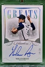 2022 Flawless Greats Nolan Ryan Auto 14/20 Platinum On-Card Astros 🔥