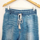 Grunge Distressed Elastic Waist Jeans Size Medium — photo 3
